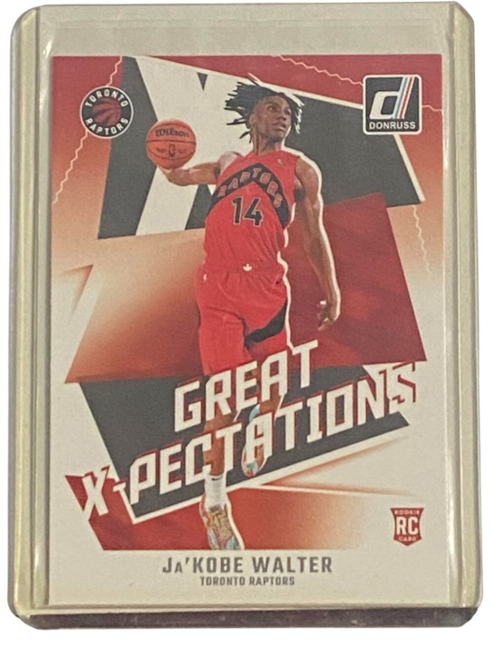 2024-25 Panini Donruss Great X-Pectations JaKobe Walter Rookie Card Toronto